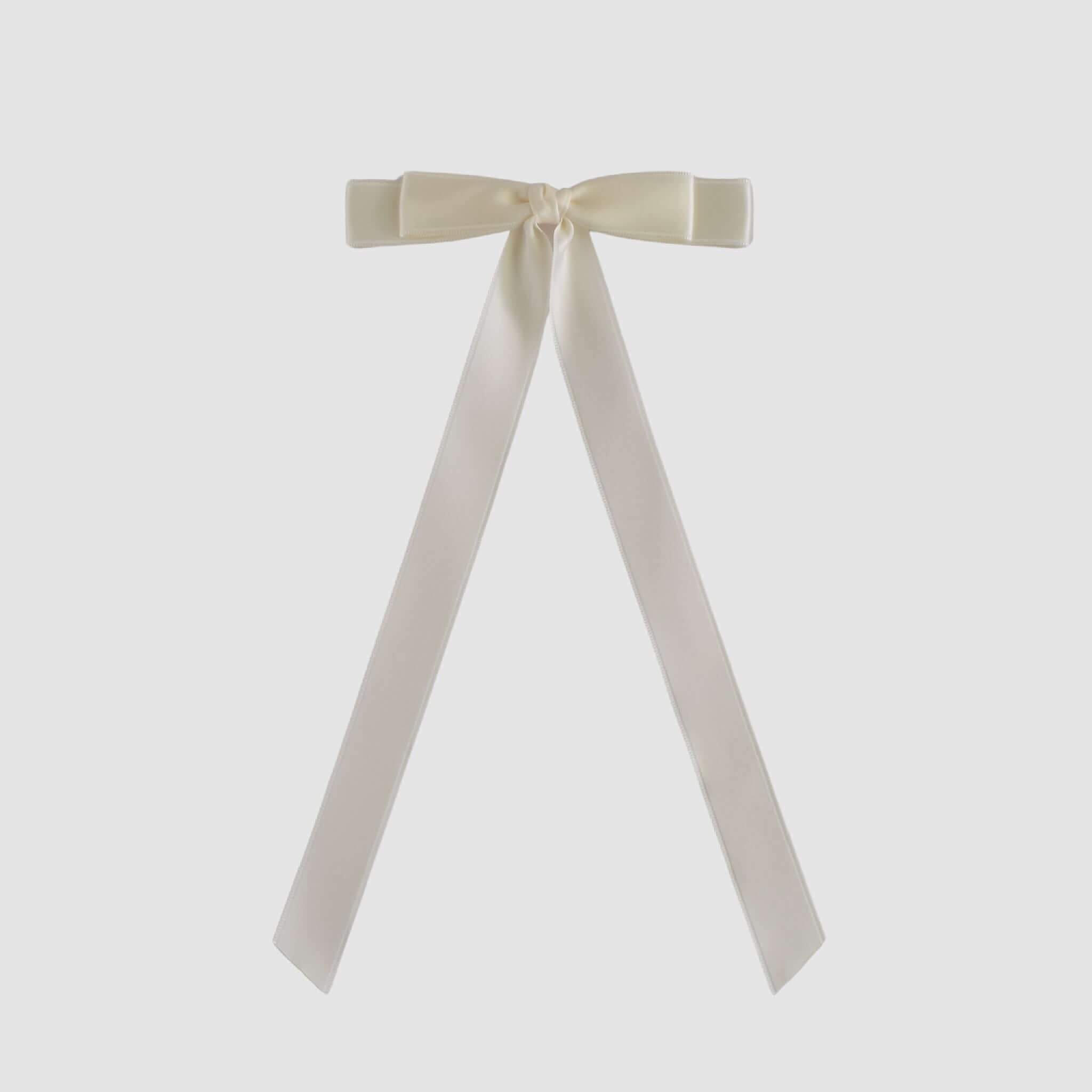 Ivory Bailee Satin Bow