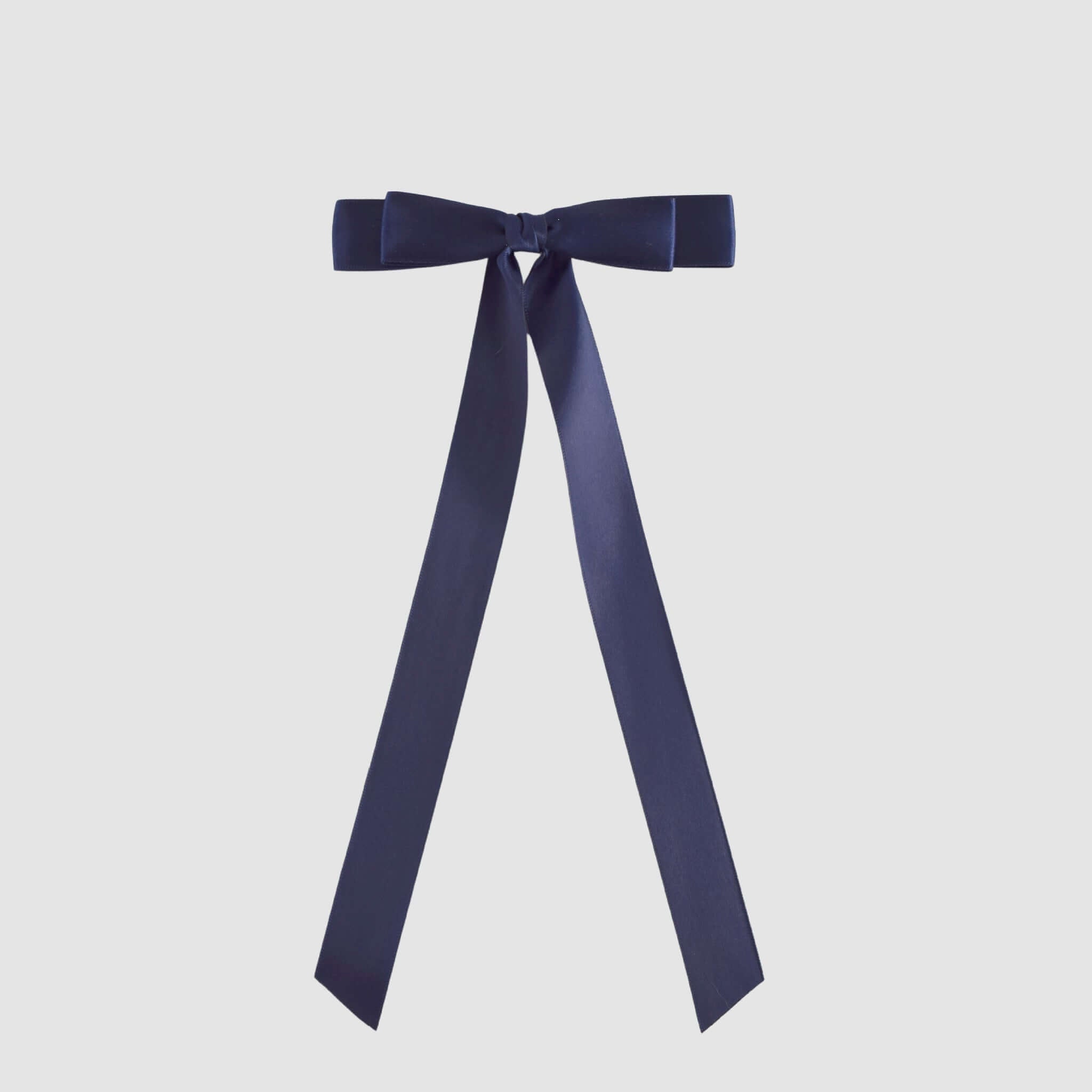 Navy Bailee Satin Bow