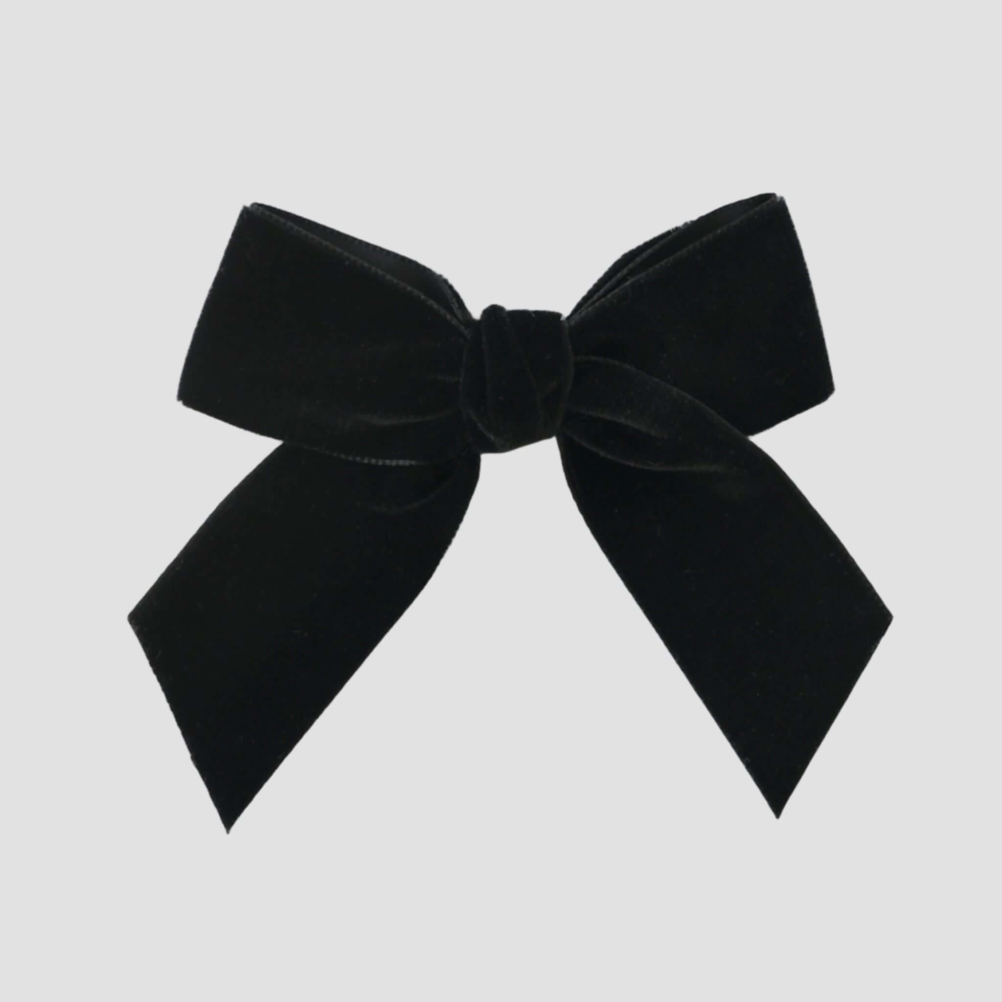 Black velvet Flora hair bow