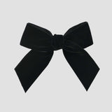 Black velvet Flora hair bow
