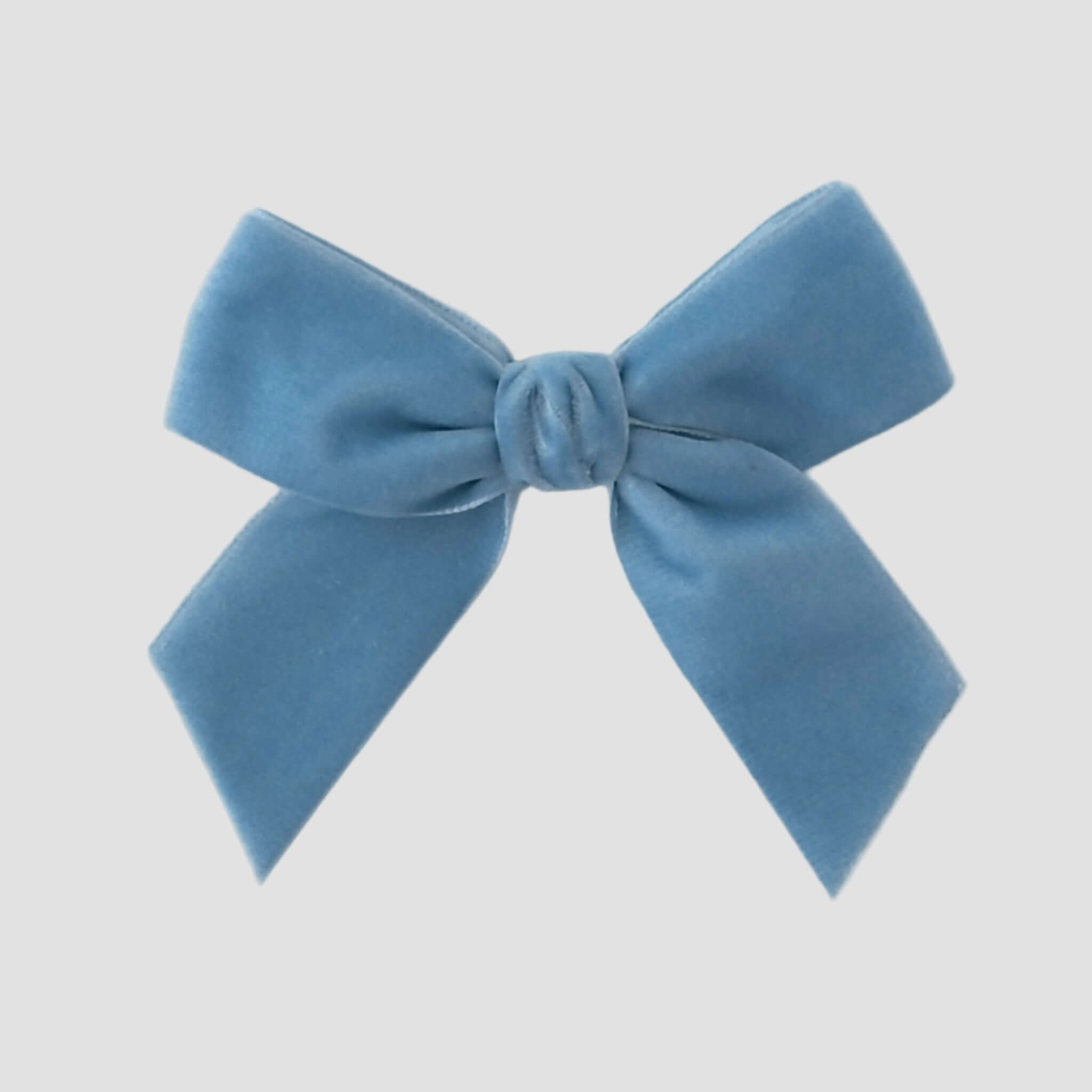 Blue velvet Flora hair bow