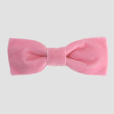 Blush pink men bow tie on a white background.