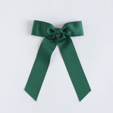 Forest green grosgrain Zoe petite bow