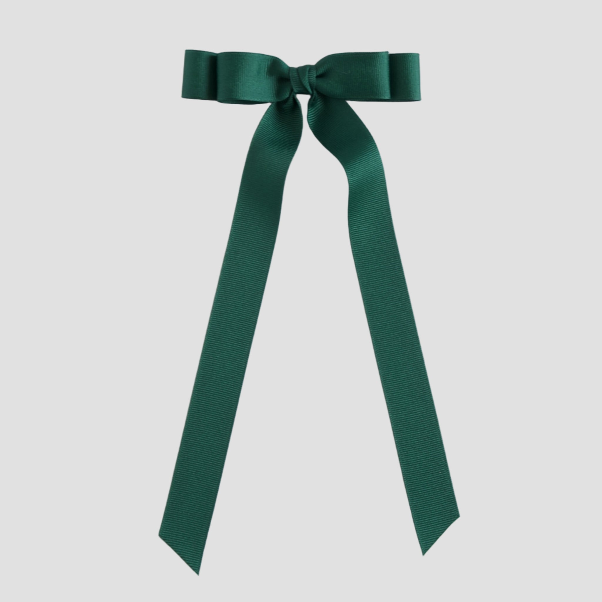 Forest green  bow on a white background