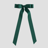 Forest green  bow on a white background