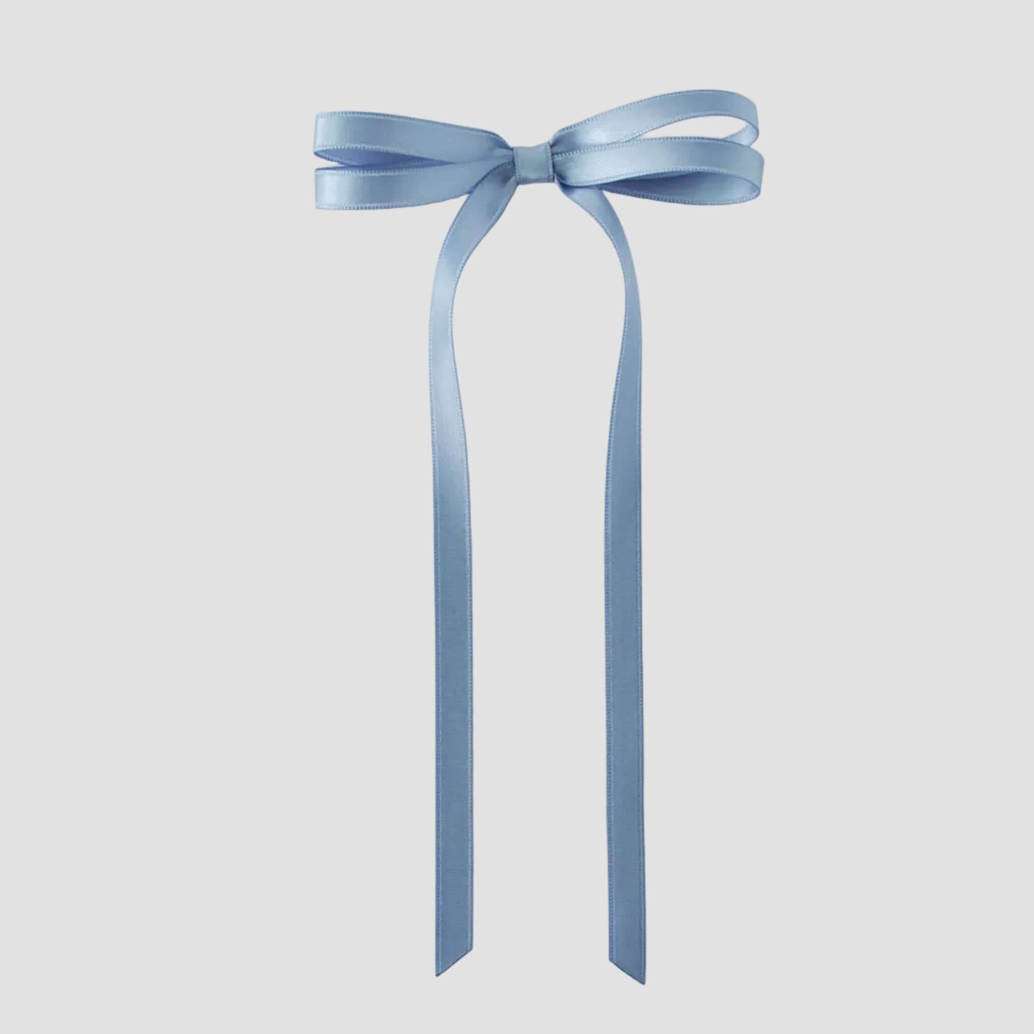 French blue satin Olivia bow 
