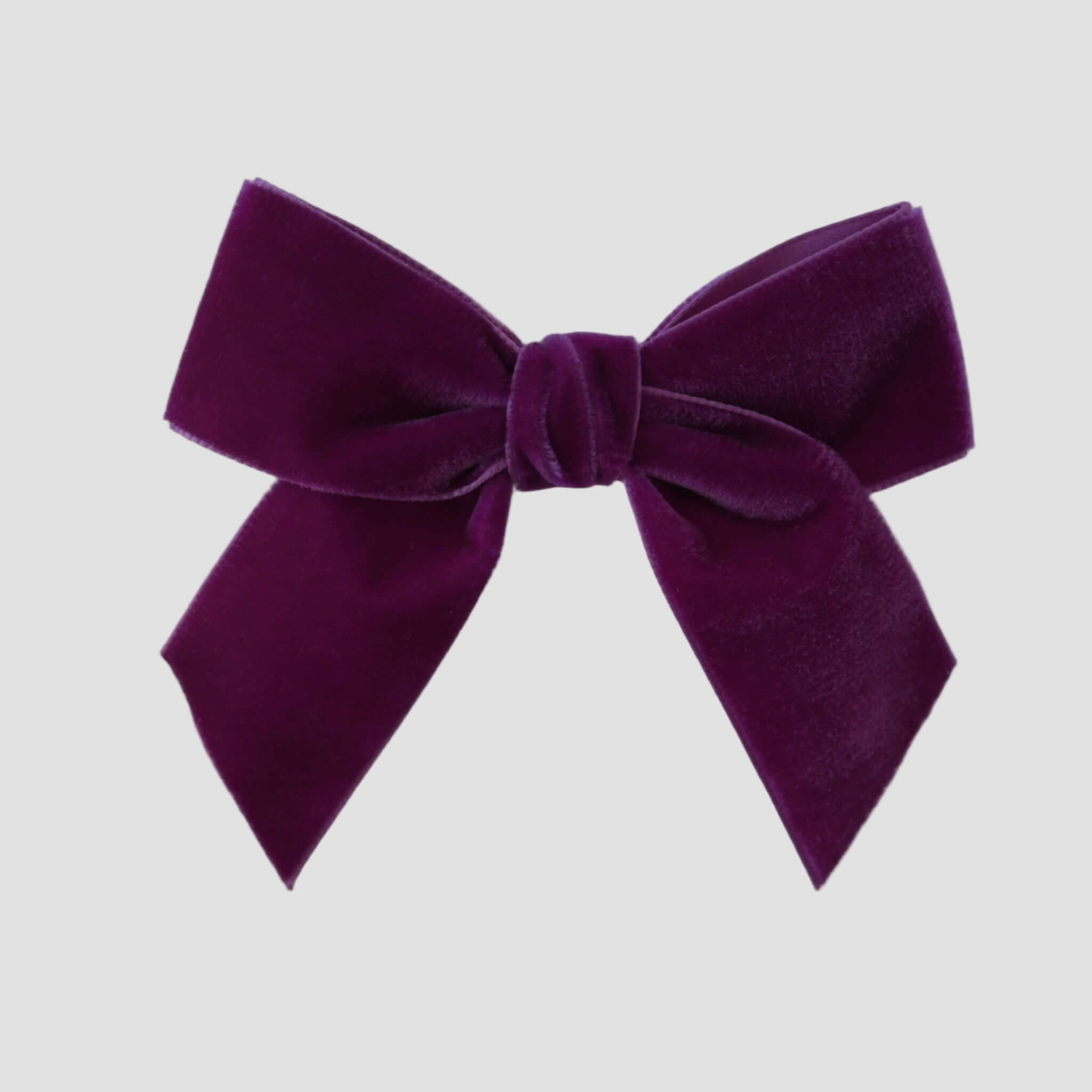 Fuchsia pink velvet Flora hair bow