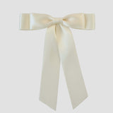 Grace satin bow in ivory