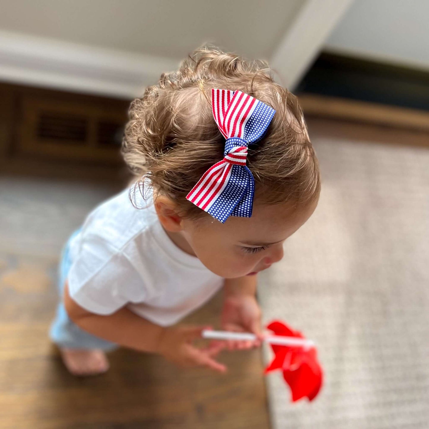 Flag Bow Headband Set | 4 inch Baby Kayla