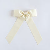 Ivory grosgrain Zoe petite bow