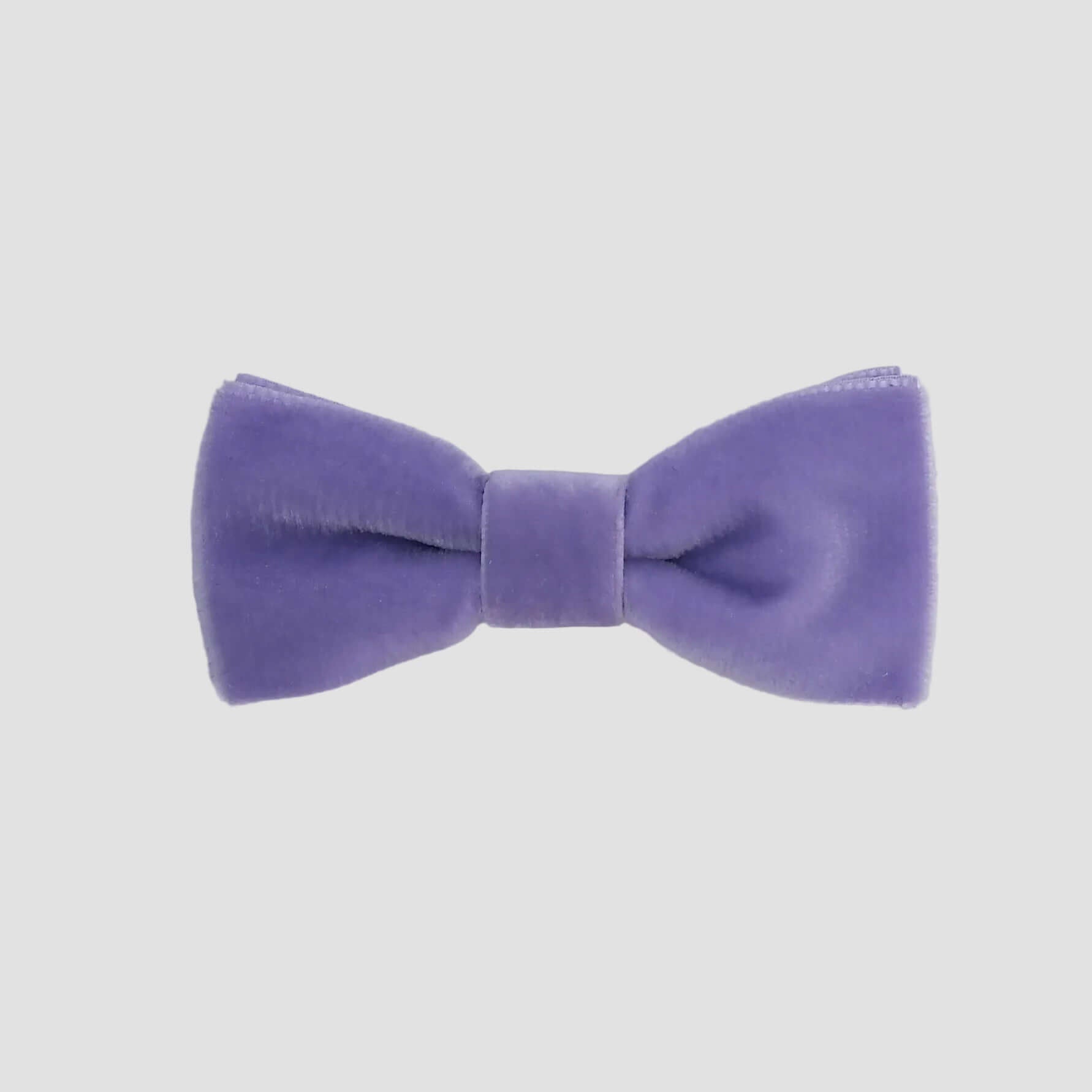 0-24 mos Lavender Purple velvet bow tie on a white background