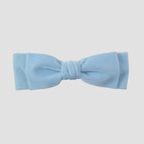 Light blue Ava hair bow tie on a white background