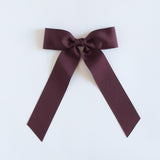Maroon red grosgrain Zoe petite bow
