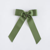 Moss green grosgrain Zoe bow