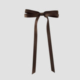 Olivia satin bow in brown