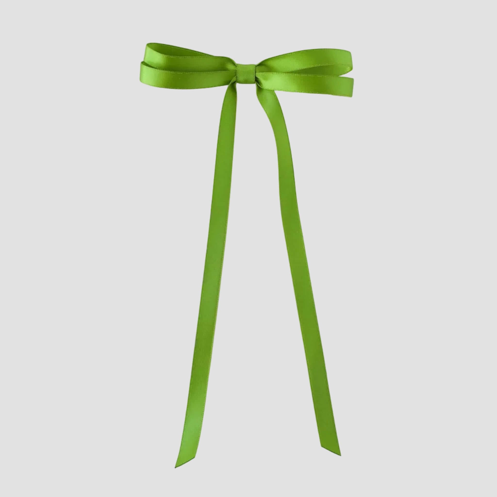 Olivia satin bow in celery green