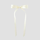 Olivia satin bow in ivory