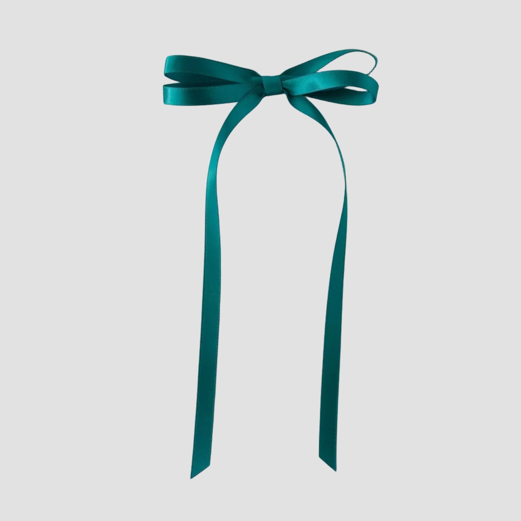 Olivia satin bow in jade green