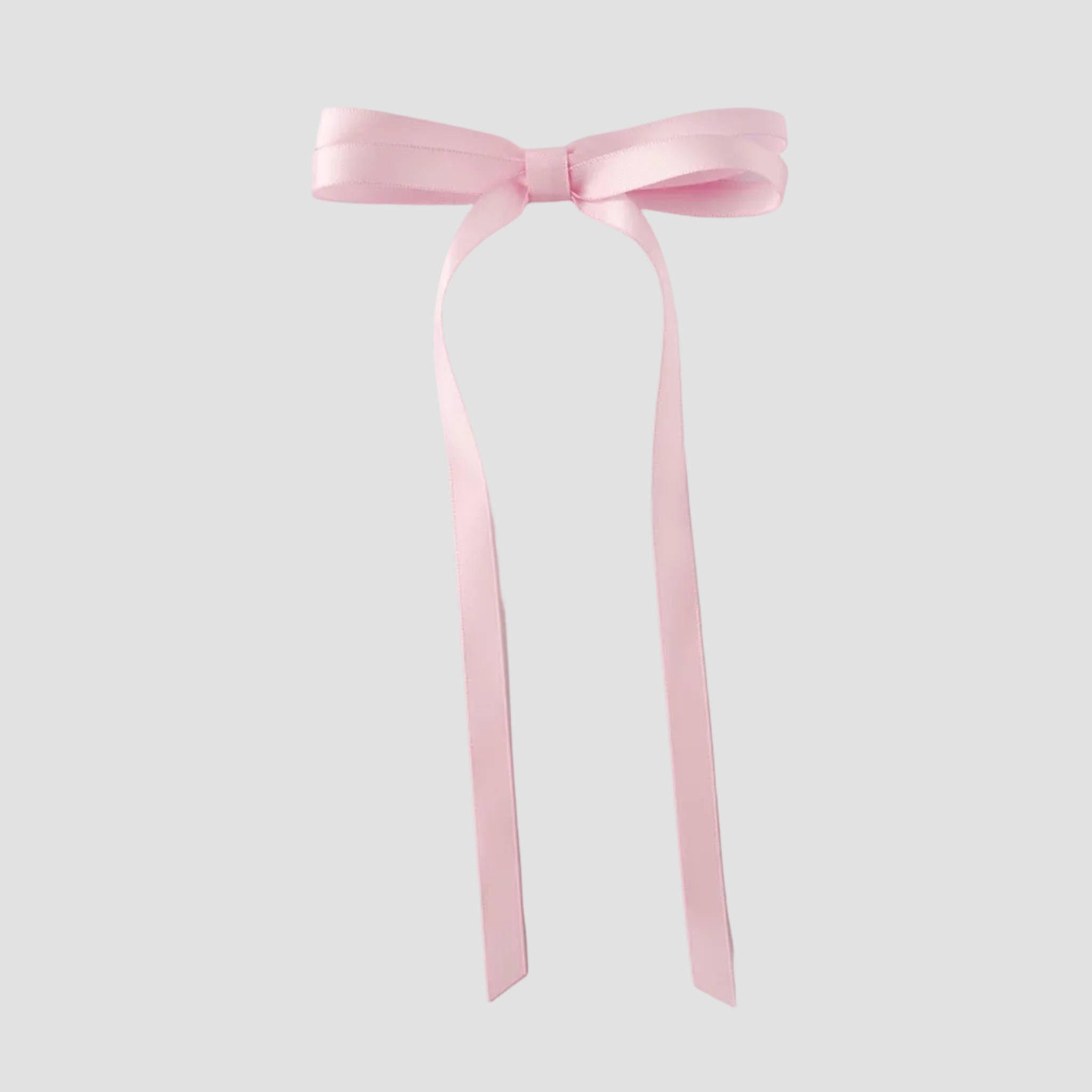 Olivia satin bow in light pink