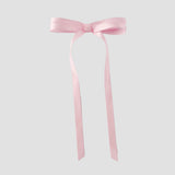 Olivia satin bow in light pink