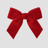 Red velvet Flora hair bow