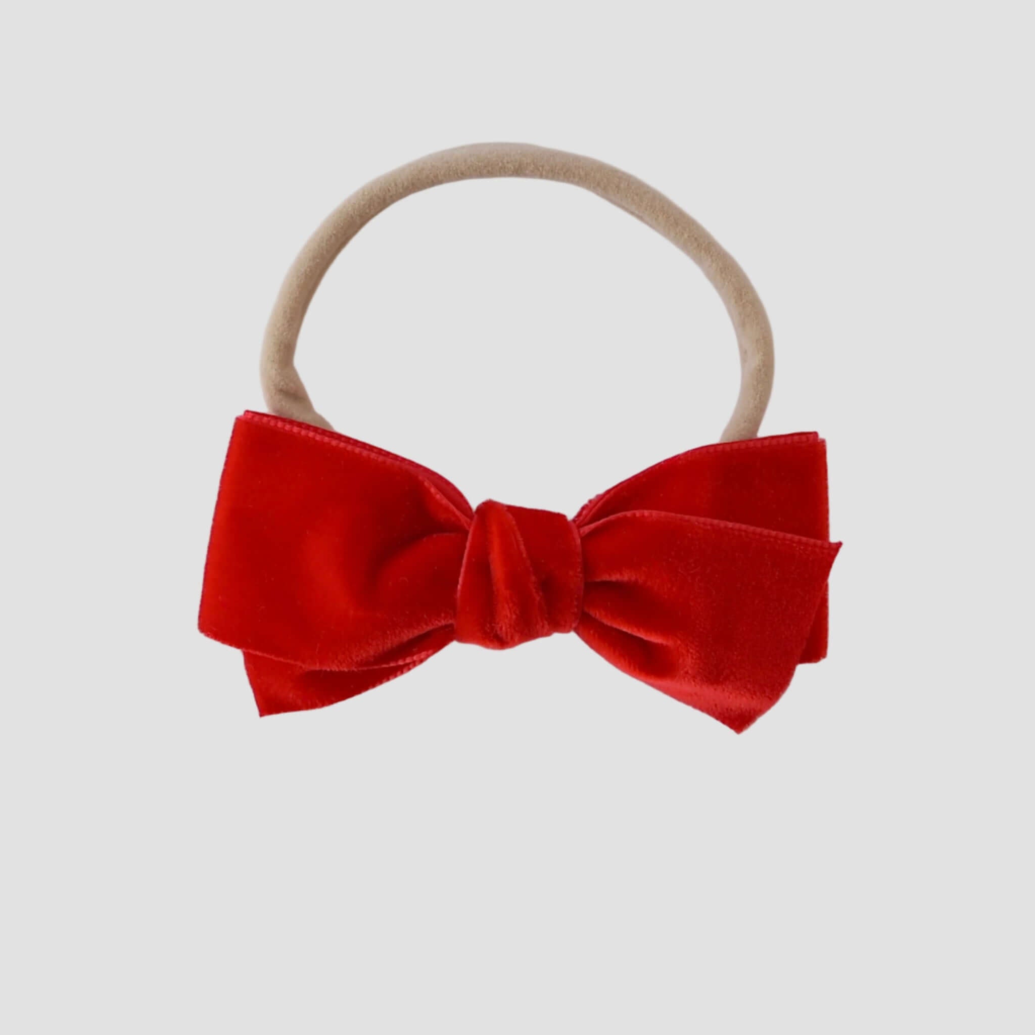 Red velvet Kayla bow headband