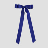 Royal blue Bailee bow on a white background