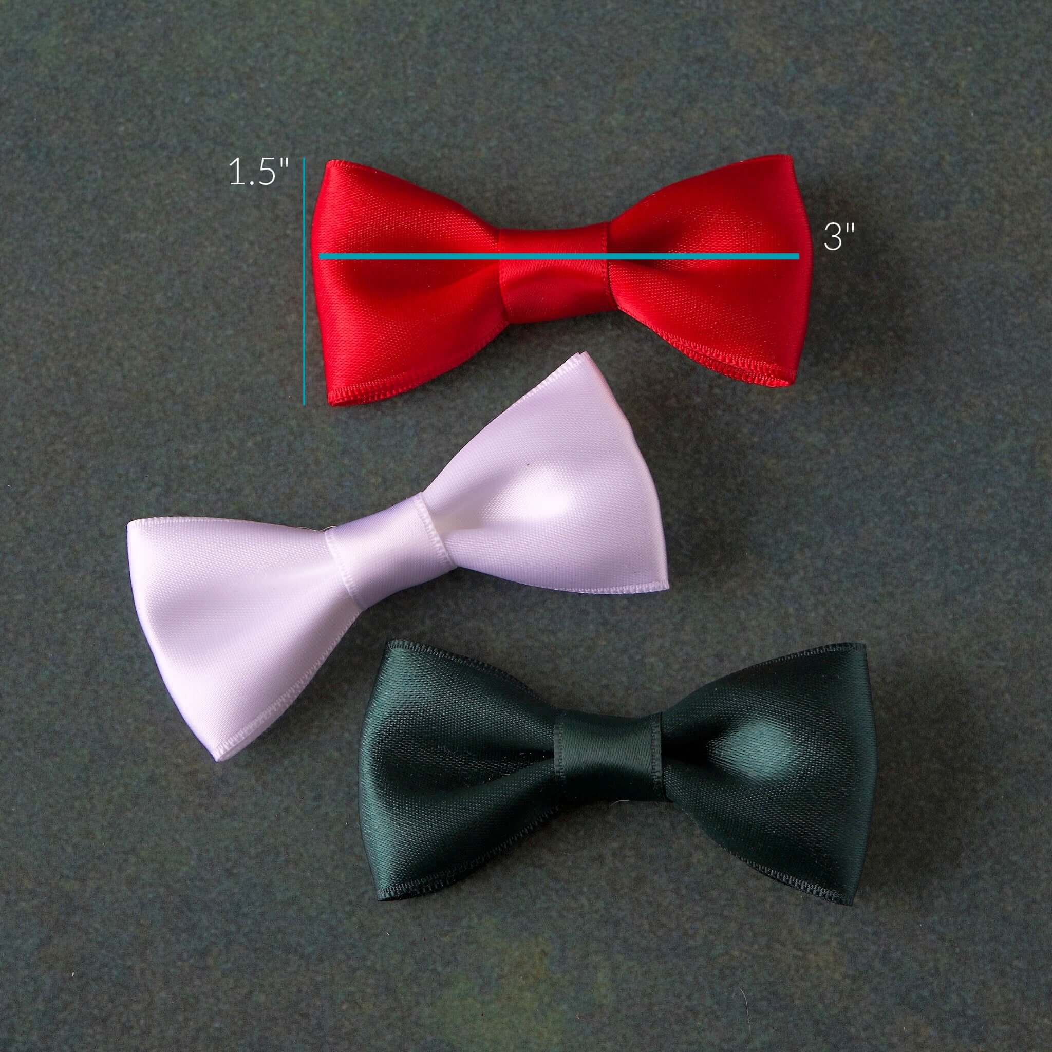 Holiday Satin Bow-Tie Set - Newborn/ Baby Boy