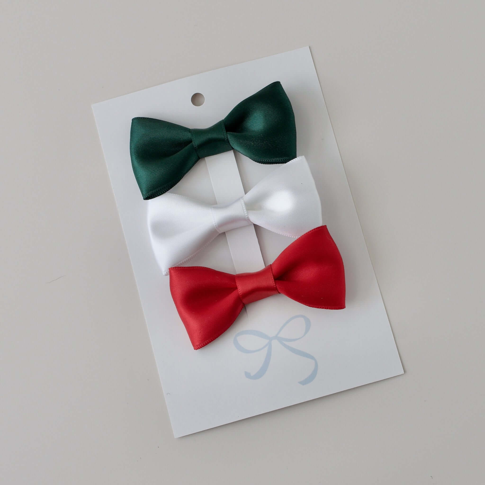 Holiday Satin Bow-Tie Set - Newborn/ Baby Boy