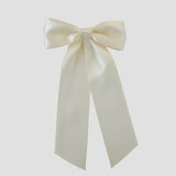 Zoe satin bow in ivory