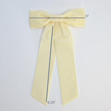 large womens velvet hair bow 6 inch width 9.25 inch length