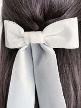 Velvet ribbon bow | oversized hair bow