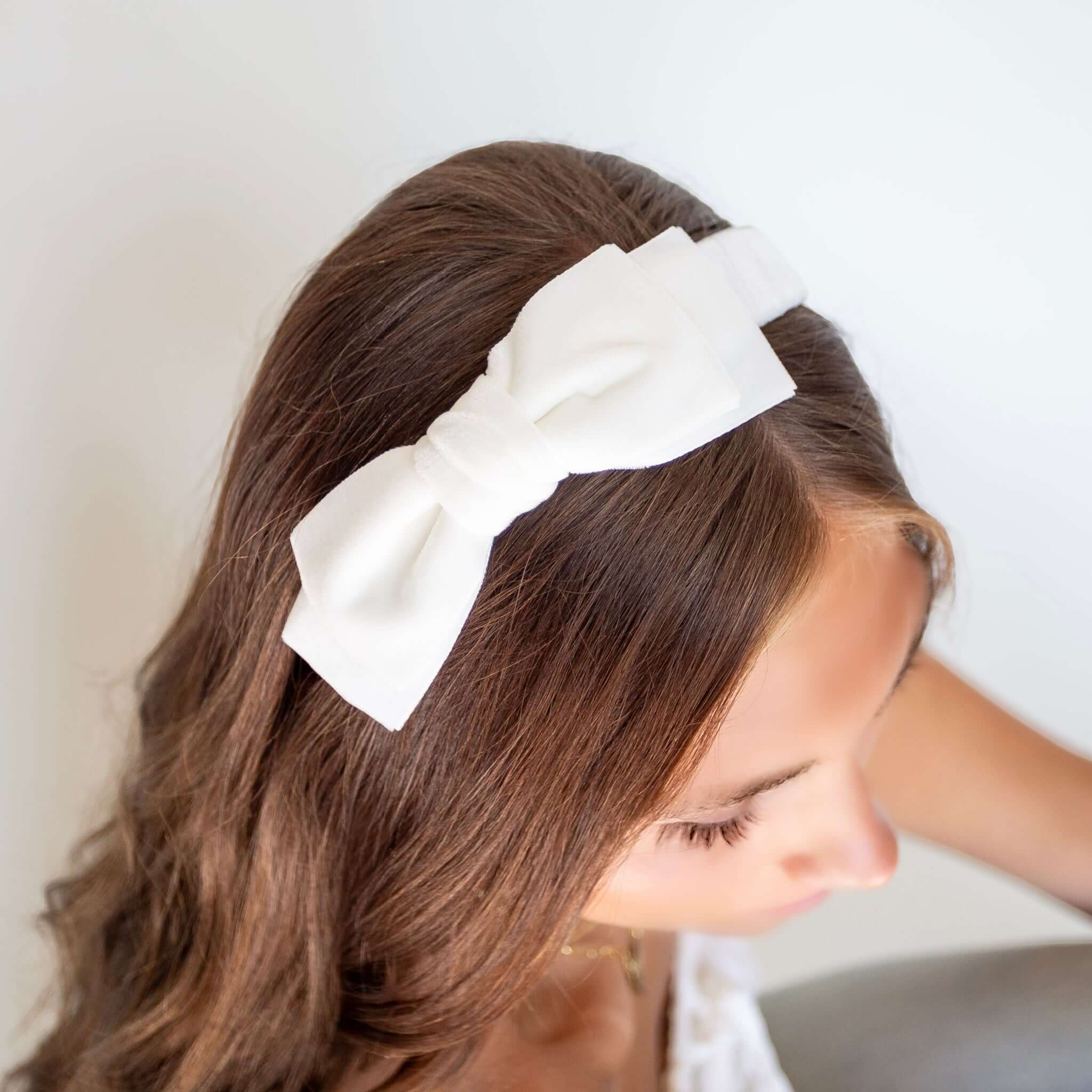 Ava Velvet Bow Headband