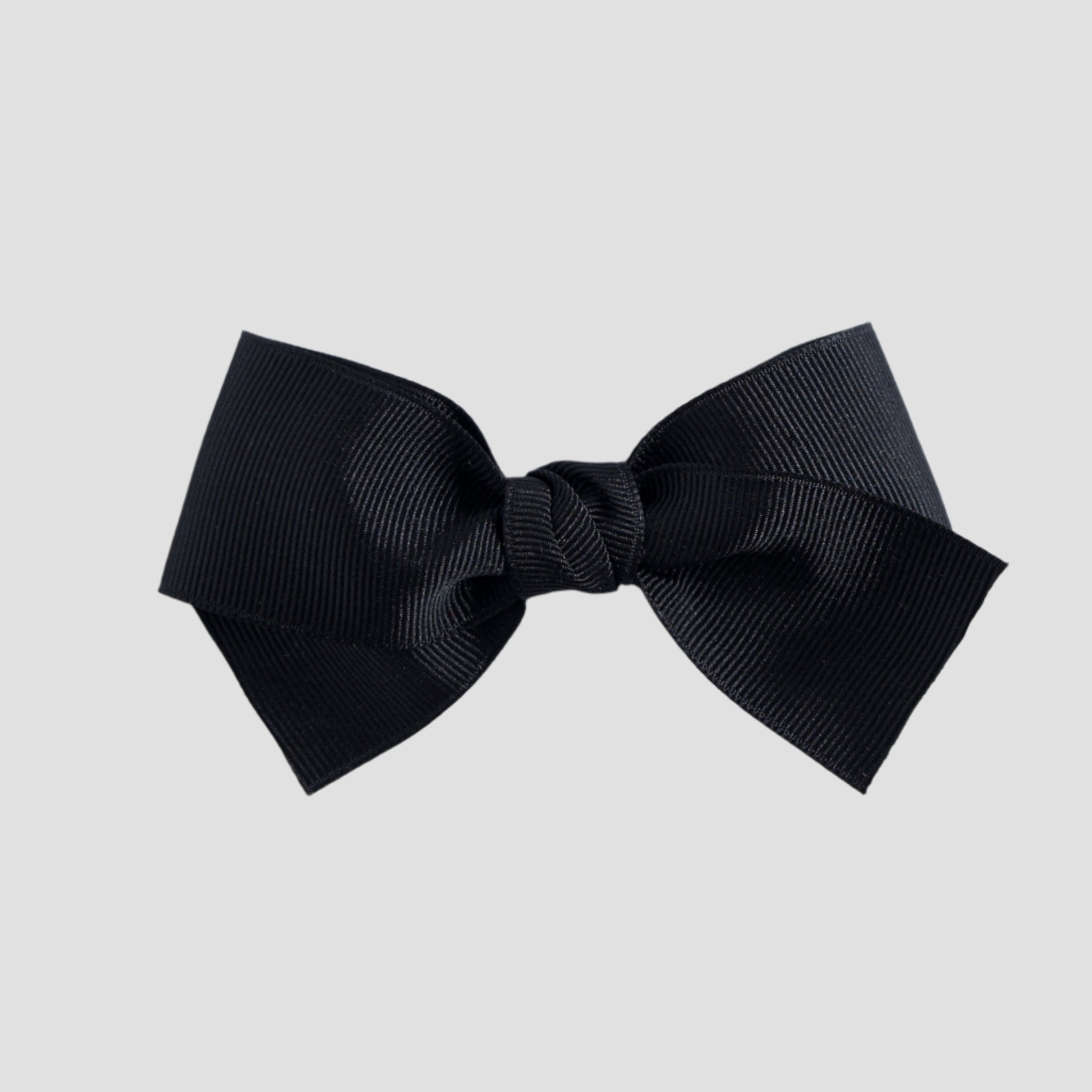 Black bow on a white background