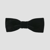 Black men bow tie on a white background.