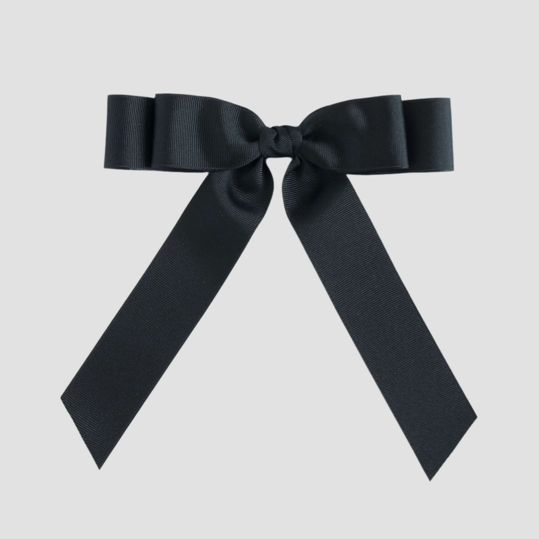 Black bow on a white background