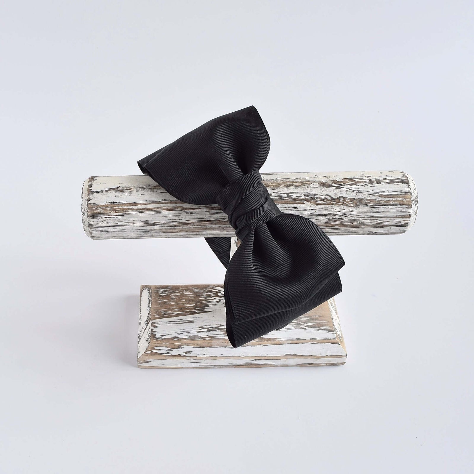 Black Ava Top Bow Headband