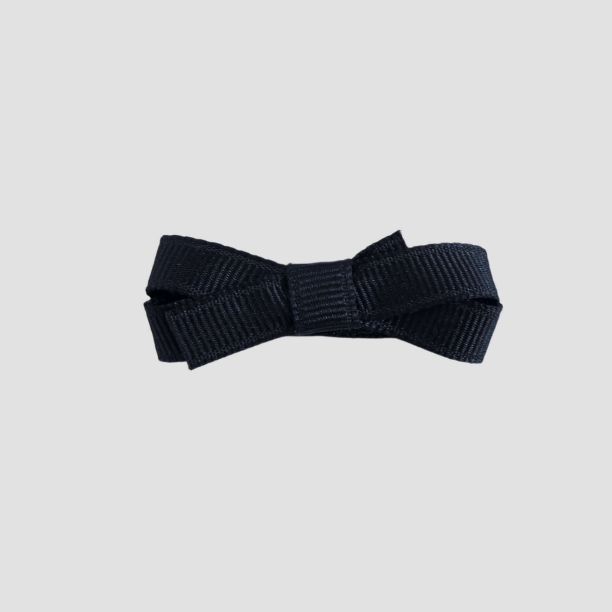 Black bow on a white background