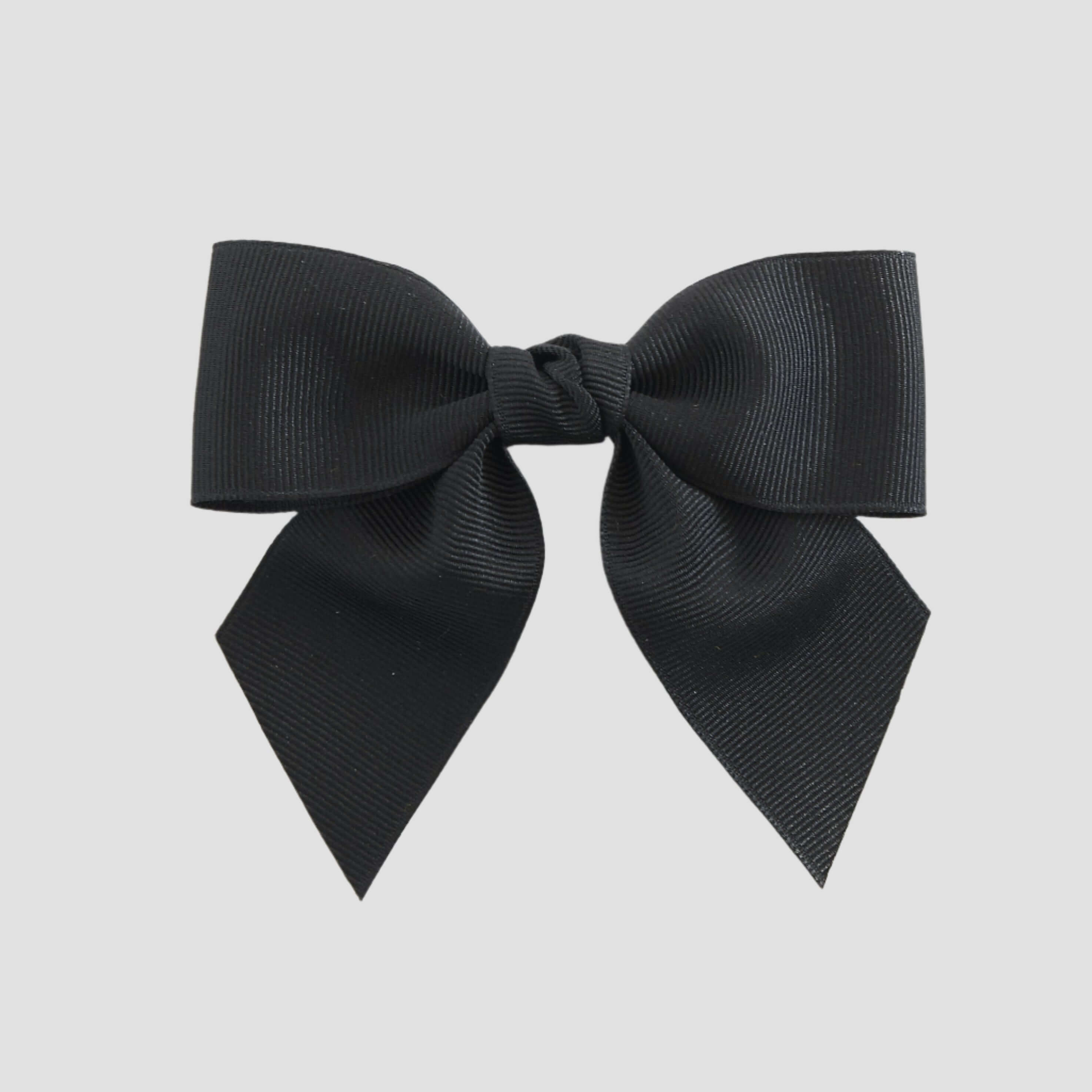 Black bow on a white background