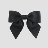 Black bow on a white background