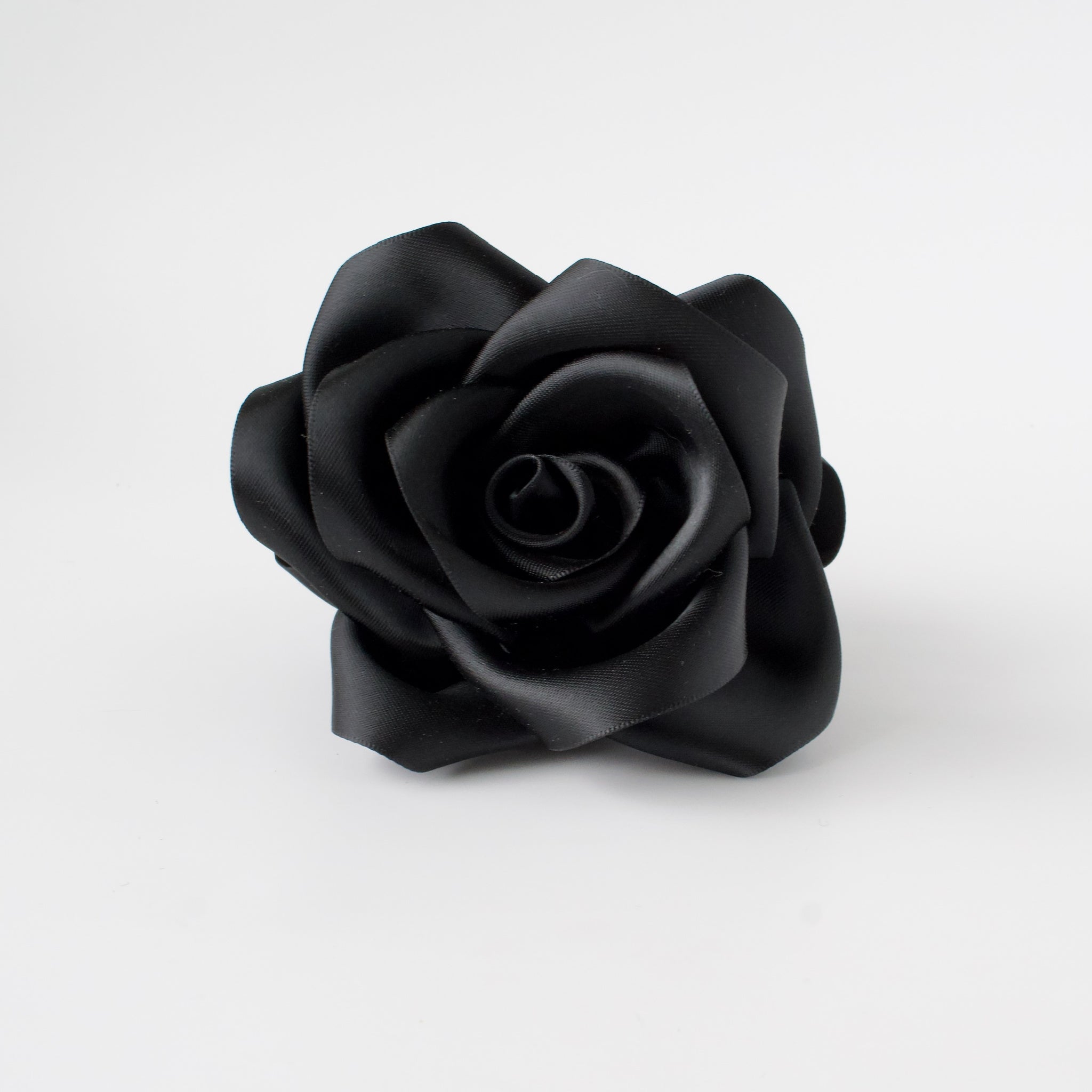Satin Flower Claw Clip