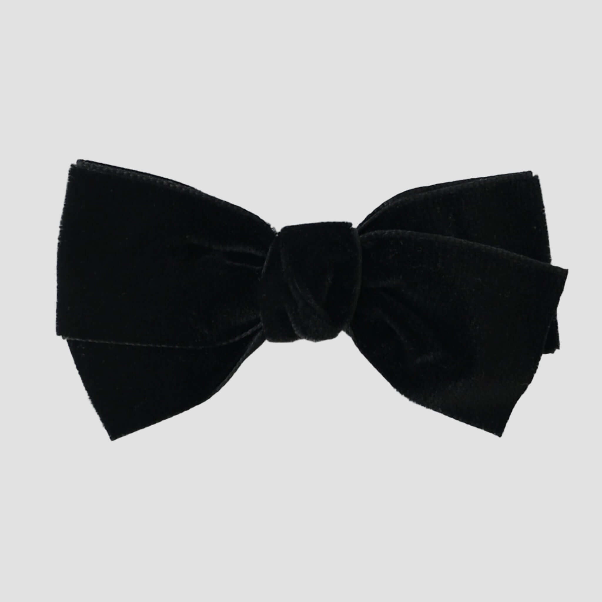 Black velvet Kayla hair bow