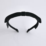 black velvet bow headband for women long tail velvet ribbon headband