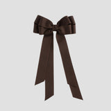 Brown bow on a white  background