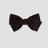 Brown velvet Kayla hair bow