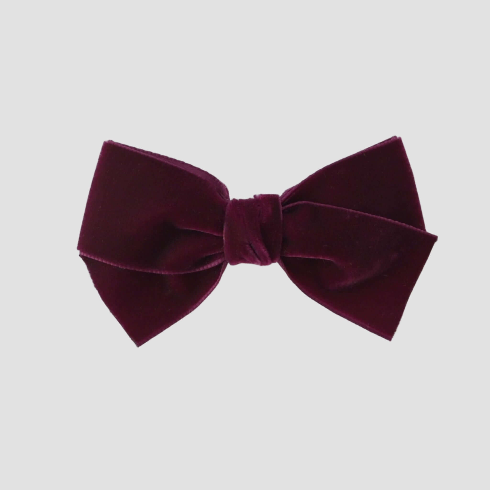 Burgundy red velvet Kayla hair bow