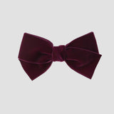 Burgundy red velvet Kayla hair bow