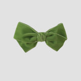 Celery green velvet Kayla hair bow