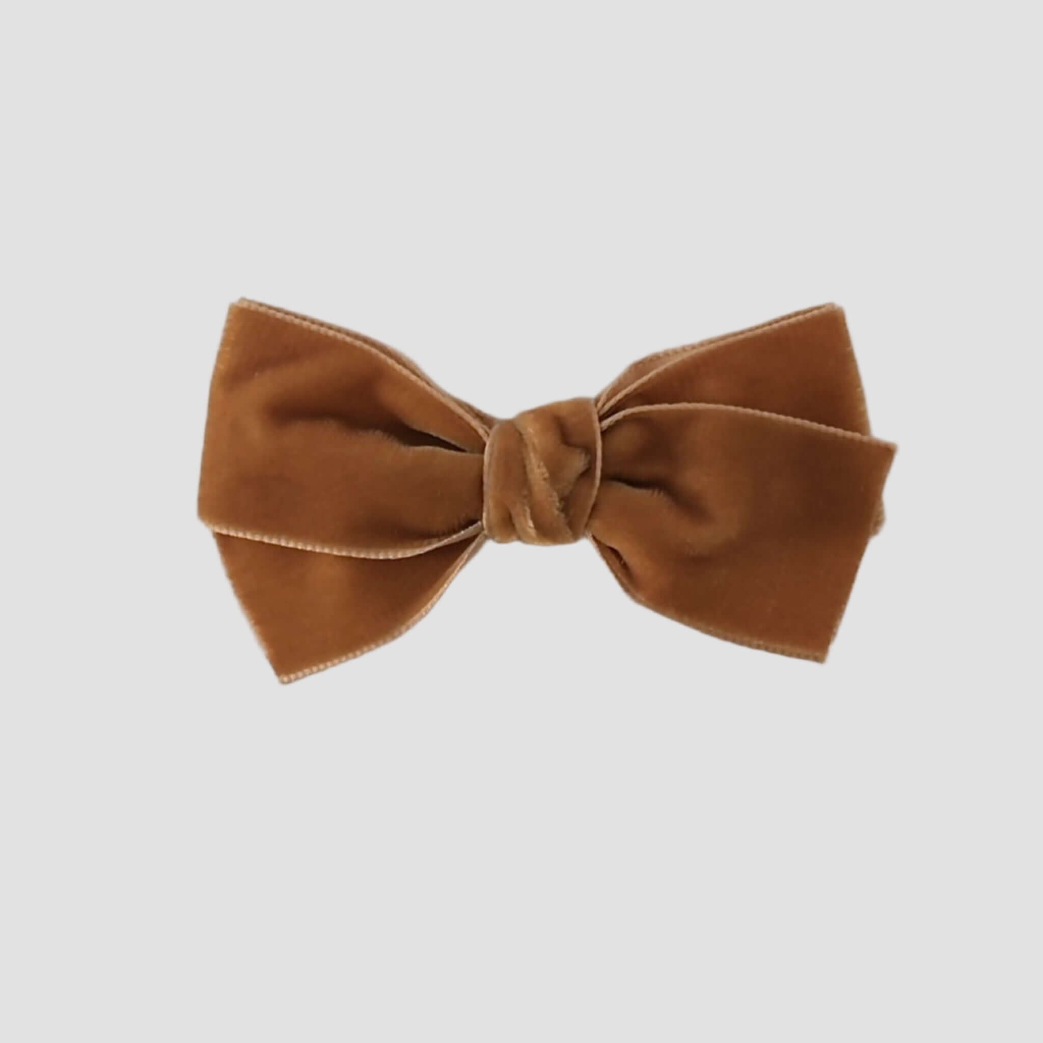 Copper velvet Kayla hair bow