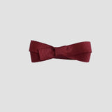 Cranberry bow tie on a white background
